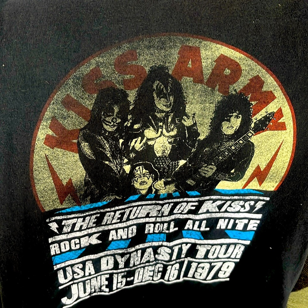 KISS tshirt vintage, unisex.